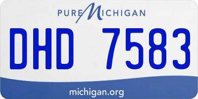 MI license plate DHD7583