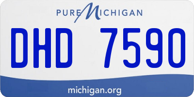 MI license plate DHD7590