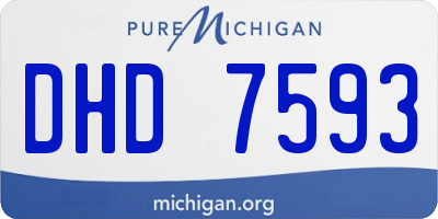 MI license plate DHD7593