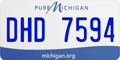 MI license plate DHD7594