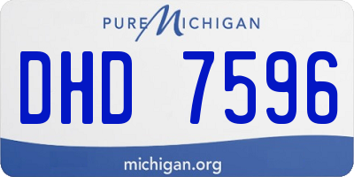 MI license plate DHD7596