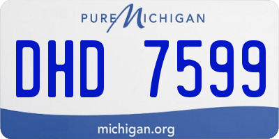 MI license plate DHD7599