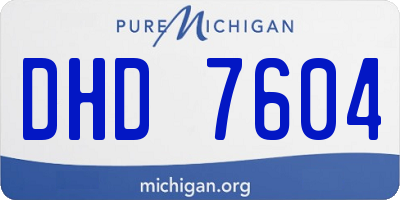 MI license plate DHD7604