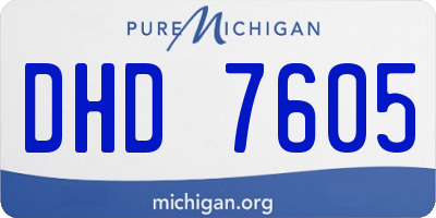 MI license plate DHD7605