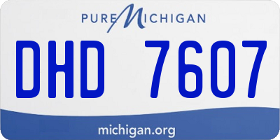 MI license plate DHD7607