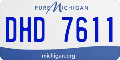 MI license plate DHD7611
