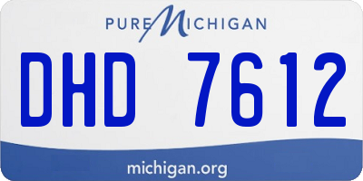 MI license plate DHD7612