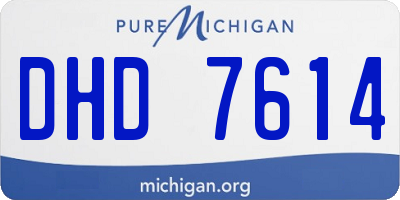MI license plate DHD7614