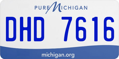 MI license plate DHD7616