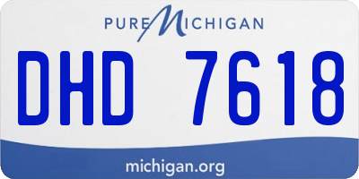 MI license plate DHD7618