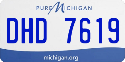 MI license plate DHD7619