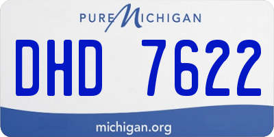 MI license plate DHD7622
