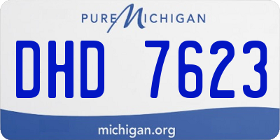 MI license plate DHD7623