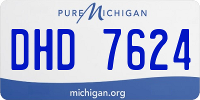 MI license plate DHD7624