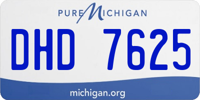 MI license plate DHD7625