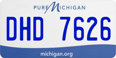 MI license plate DHD7626