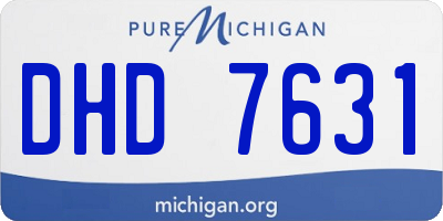 MI license plate DHD7631