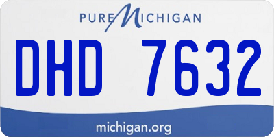 MI license plate DHD7632