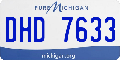 MI license plate DHD7633