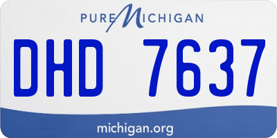 MI license plate DHD7637