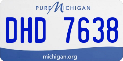 MI license plate DHD7638