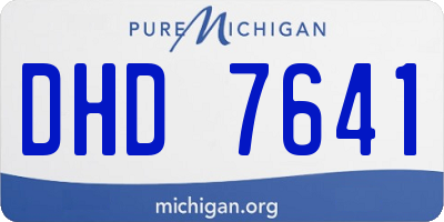 MI license plate DHD7641