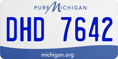 MI license plate DHD7642