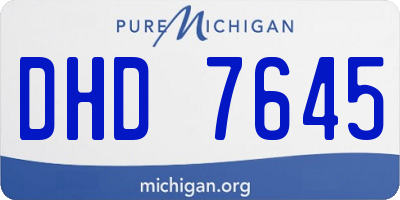 MI license plate DHD7645