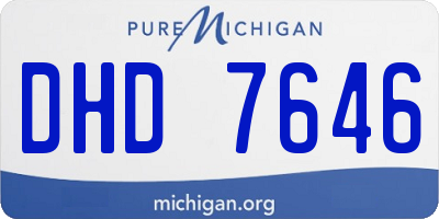 MI license plate DHD7646