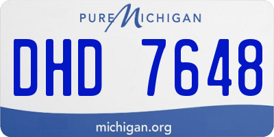 MI license plate DHD7648