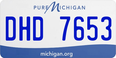MI license plate DHD7653