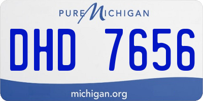 MI license plate DHD7656