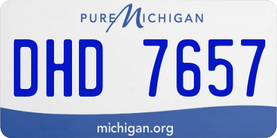 MI license plate DHD7657