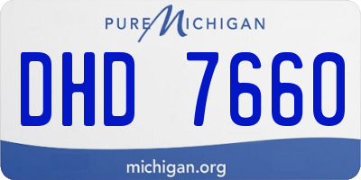 MI license plate DHD7660