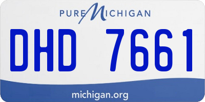 MI license plate DHD7661