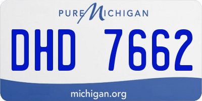 MI license plate DHD7662
