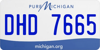 MI license plate DHD7665