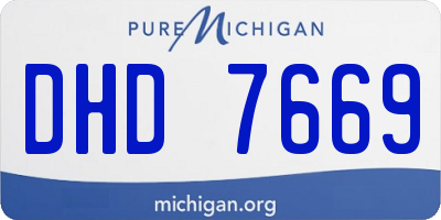 MI license plate DHD7669