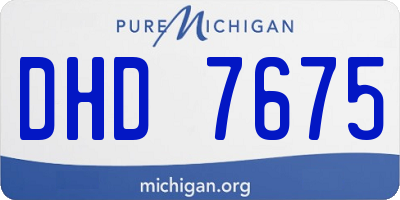 MI license plate DHD7675