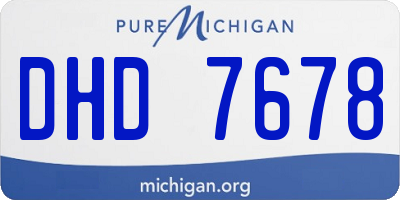 MI license plate DHD7678