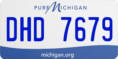 MI license plate DHD7679