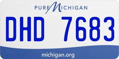 MI license plate DHD7683
