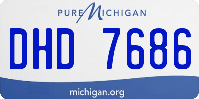 MI license plate DHD7686