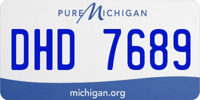 MI license plate DHD7689