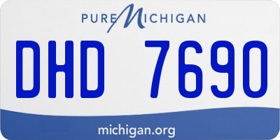 MI license plate DHD7690