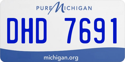 MI license plate DHD7691