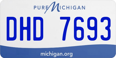 MI license plate DHD7693