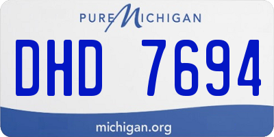 MI license plate DHD7694