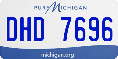 MI license plate DHD7696