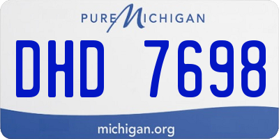 MI license plate DHD7698
